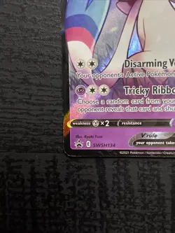 Pokemon TCG Dark Sylveon v SWSH134 Black Star Promos Celebrations Holo - Image 5