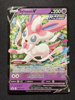Pokemon Sylveon V SWSH202 Sword & Shield Holo Black Star Promo NM - Image 1