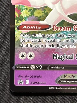 Pokemon Sylveon V SWSH202 Sword & Shield Holo Black Star Promo NM - Image 2