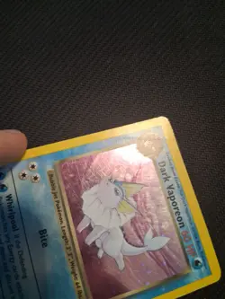 Dark Vaporeon Holo Foil Rare Legendary Collection 9/110 2002 Pokemon TCG DMG - Image 3