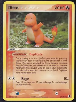 Pokemon TCG - Ditto Charmander 61/113 - EX Delta Species 2005 - Image 1