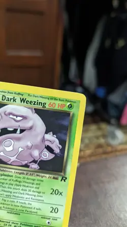 Dark Weezing 31/82 - 1st First Edition - Non Holo Rare - Pokemon Team Rocket - Image 2