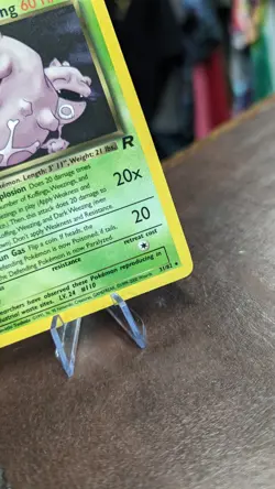 Dark Weezing 31/82 - 1st First Edition - Non Holo Rare - Pokemon Team Rocket - Image 5