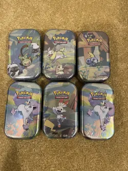 Pokemon Galar Pals Mini Tins Sealed Lot Of 6 - Image 1