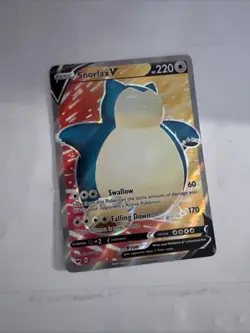 Snorlax V Pokemon Sword & Shield Trading Card - Full Art 197/202 - Image 1