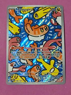 Pokemon Scarlet & Violet Twilight Masquerade Tatsugiri 186/167 Illustration Rare - Image 2