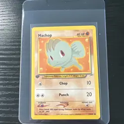 Machop 1st Edition Neo Destiny 73/105 WOTC Vintage Pokemon - Image 1