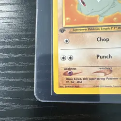 Machop 1st Edition Neo Destiny 73/105 WOTC Vintage Pokemon - Image 2