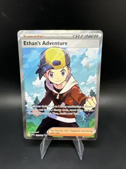 Ethan’s Adventure Full Art Trainer 221/182 Pokemon Destined Rivals English - Image 1