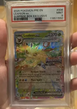 Pokemon TCG 2025 Prismatic Evolutions Eeveelution Stamped Promo Set PSA 9 - Image 3