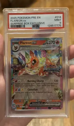 Pokemon TCG 2025 Prismatic Evolutions Eeveelution Stamped Promo Set PSA 9 - Image 4