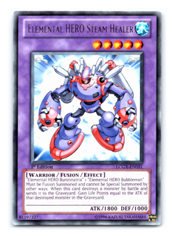 Elemental Hero Steam Healer - LCGX-EN051 - Rare - 1st Edition - Yugioh - Image 1