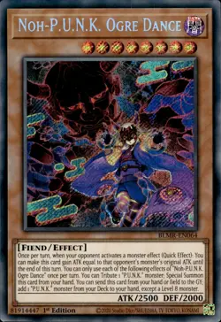 Noh-P.U.N.K. Ogre Dance - Secret Rare 1st Edition BLMR-EN064 - NM - YuGiOh - Image 1