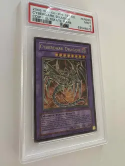 2006 Yu-Gi-Oh! 1st Ed CDIP-Ultimate Rare #EN035 Cyberdark Dragon PSA 9 MINT - Image 2