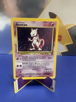 Mewtwo - 10/130 - Pokemon Base Set 2 Holo Rare Card WOTC HP - Image 1