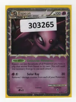 (303265) ESPEON PRIME 81/90 Ultra Rare Holo HGSS Undaunted Pokemon Card - NEW - Image 1