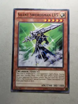 Yu-Gi-Oh! Silent Swordsman LV5 Common Card YSYR-EN018 1st Ed - Image 1