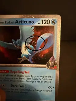 Team Rocket's Articuno 051 Pokemon Destined Rivals Cosmos Holo SWIRL Promo Card - Image 2