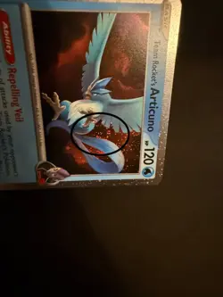 Team Rocket's Articuno 051 Pokemon Destined Rivals Cosmos Holo SWIRL Promo Card - Image 3