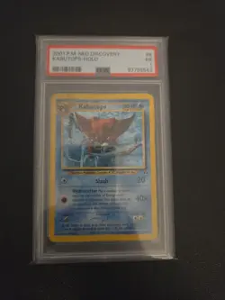 Pokemon TCG Kabutops Neo Discovery Holo Rare Card 6/75 NM - Image 1