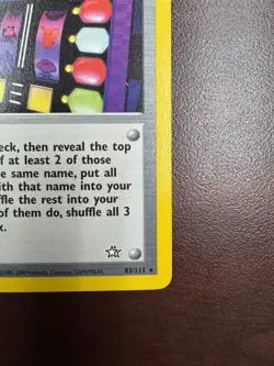 Pokemon Arcade Game Neo Genesis 83/111 1st Edition Rare WotC Vintage NM- - Image 5