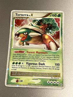 Pokemon-Torterra LV.X 122/130 Diamond and Pearl Holo Damaged - Image 1