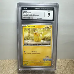 Pokemon Pikachu 2025 Illustration Contest 2024 Promo #214 CGC Mint 9 - Image 1