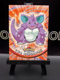 Nidoking #34 Topps TV Animation Series 1 Blue Label 1999 Pokemon TCG - Image 2