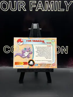 Nidoking #34 Topps TV Animation Series 1 Blue Label 1999 Pokemon TCG - Image 4