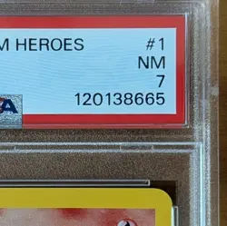 Blaine's Moltres #1 PSA 7 NM 2000 Pokemon Gym Heroes Holo 1/132 near mint graded - Image 3