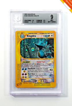 Pokemon BGS 9 Kingdra Crystal #148 Holo Aquapolis 2003 English - Image 1