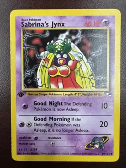 Pokemon Gym Heroes 1st Edition Sabrina’s Jynx 59/132 MP - Image 1