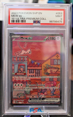 2023 Pokemon SVP EN-SV Black Star Promo #053 Mew EX PSA 9 - Image 1