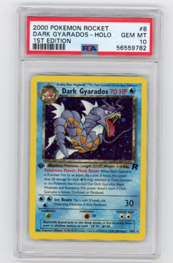 Dark Gyarados 2000 Pokemon Rocket Holo 1st Edition PSA 10 - Image 1