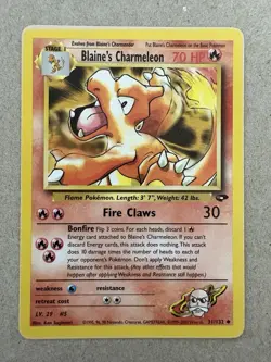 Pokemon - Gym Challenge - Blaine's Charmeleon 31/132 - Uncommon LP/NM - Image 1