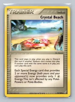 Pokemon TCG Crystal Beach 75/100 Crystal Guardians Normal MP - Image 1