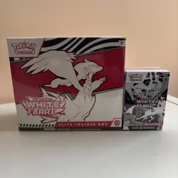 White Flare ETB And Booster Bundle Factory Sealed Pokemon TCG Bundle - Image 1