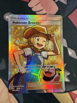 Pokemon Breeder (Full Art) 73/73 Shining Legends NM- Pokemon Card TCG - Image 1