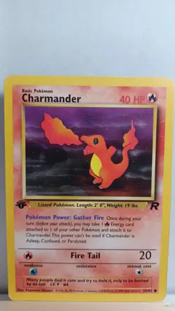 Charmander 1st Edition [LP] - Pokemon TCG Team Rocket 50/82 [Common] - Image 1