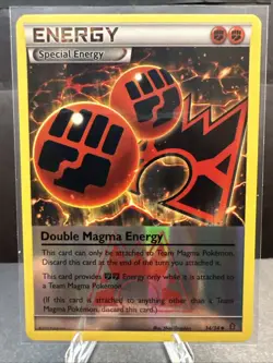 Double Magma Energy 34/34 Reverse Holo Double Crisis NM Pokemon TCG Card - Image 1