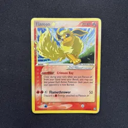 Flareon Gold Star Holo 100/108 EX Power Keepers Pokemon Card - Image 2