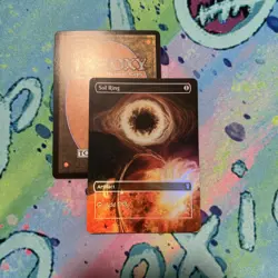 Sol Ring Full Art Foil Mtg Play Test Card solar flare - Image 1