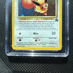 CGC 8 Eevee 2000 Black Star Promos 11 Pokemon League Pokemon Card - Image 2