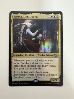 Varina Lich Queen Foil MTG Magic the Gathering Card NM Near Mint 2X2 - Image 1