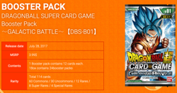 Dragon Ball Super Card Game Bandai DBZ Galactic Battle Sealed Booster Box Case - Image 5
