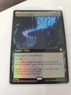 Secret Tunnel Extended FOIL MTG Avatar: TLA Nm/M *ON HAND* - Image 1
