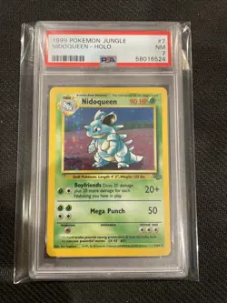 PSA 7 Near Mint Nidoqueen HOLO Pokemon Jungle WOTC 1999 7/64 FRESH GRADE - Image 1