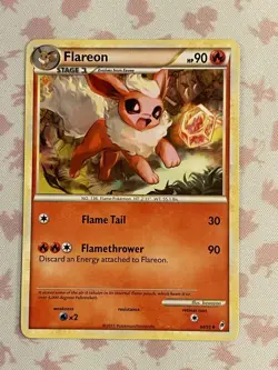 Pokemon TCG Flareon 44/95 Uncommon Regular LP - Image 1