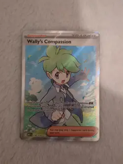Pokemon TCG Wally's Compassion 176/132 Mega Evolution- Full Art Trainer-NM - Image 1