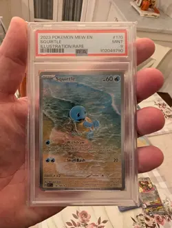 Squirtle 170/165 Sv: Scarlet & Violet 151 Holo PSA Mint 9 Pokemon TCG - Image 1